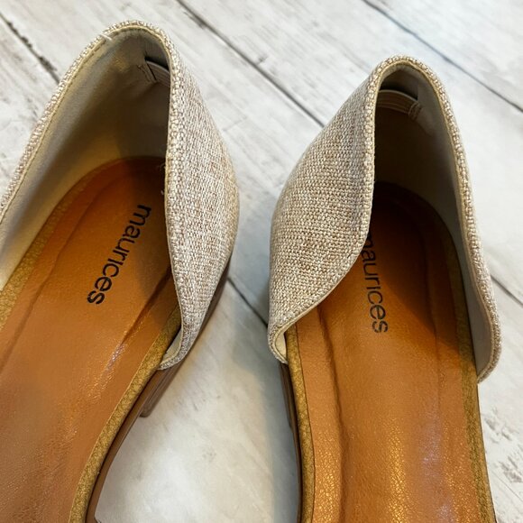 Maurices Shelby D'Orsay Flat Neutral Slip On Summer Shoe Women's Size 11 NEW - Picture 4 of 8